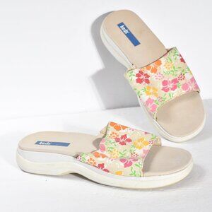 💸 Keds Floral Slip On Slides size 9.5